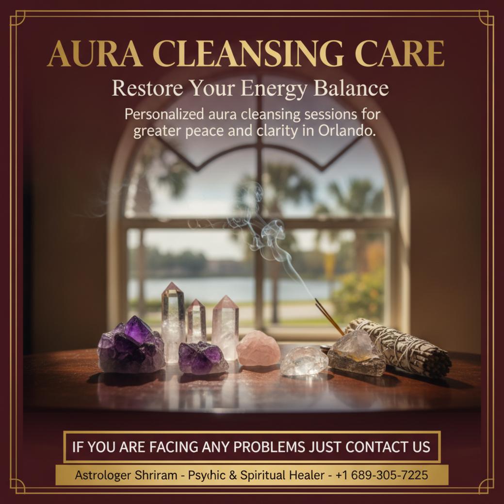 How Aura Cleansing in Orlando Can Bring Peace and Clarity Calm therapy room with aura cleansing tools in Orlando setting