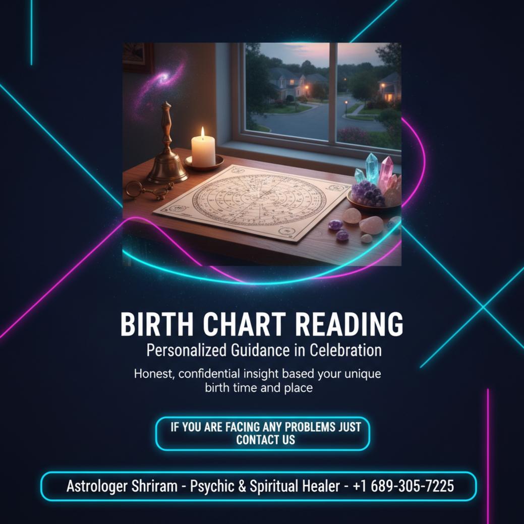 How Birth Chart Reading in Celebration Can Guide Your Path birth chart reading with astrology chart and tools in Celebration FL