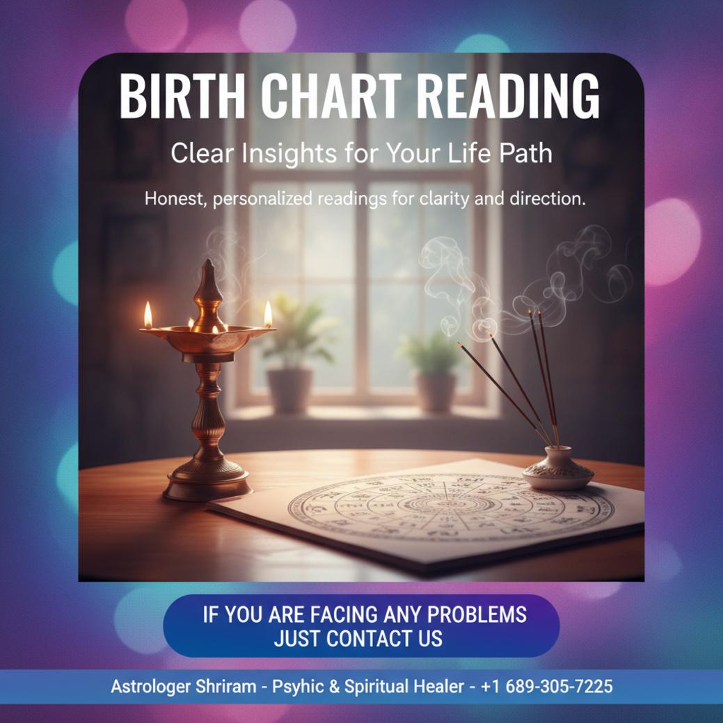 How Birth Chart Reading Helps You in Hunters Creek, FL Birth chart reading setup with Vedic astrology tools in Hunters Creek
