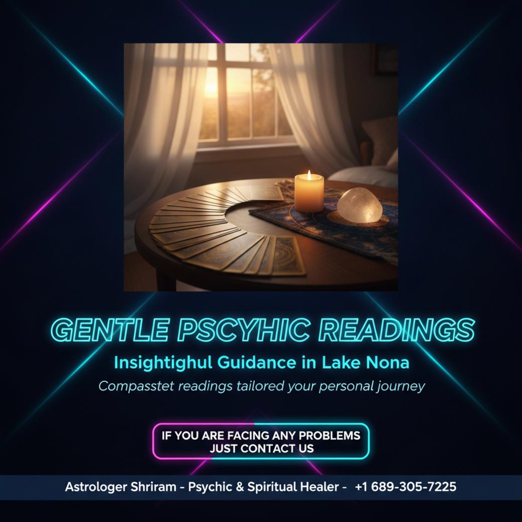 How Psychic Reading in Lake Nona Can Provide Clarity Calm psychic reading setup with cards and candle in Lake Nona, FL