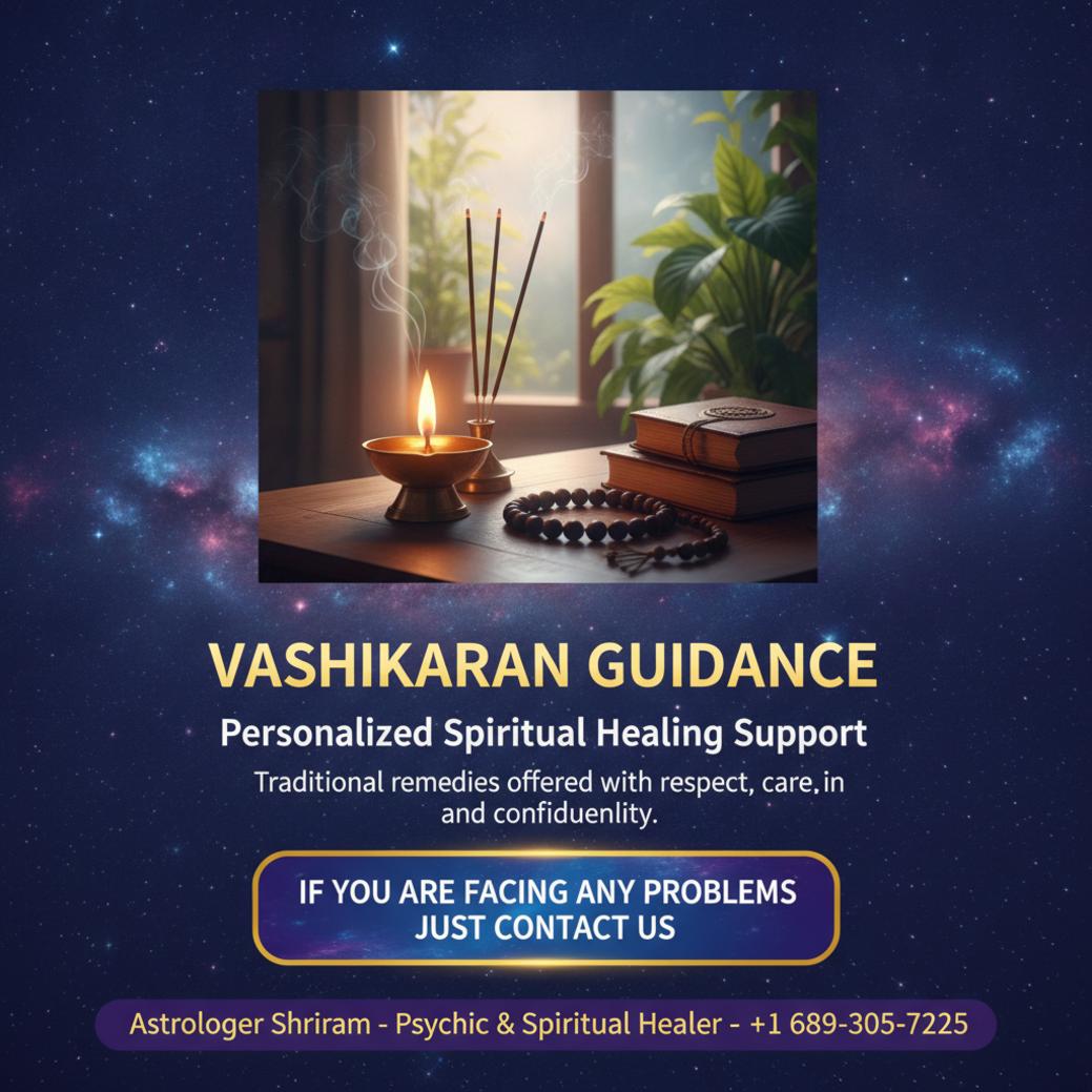 Vashikaran specialist spiritual setup with incense and diya Davenport FL