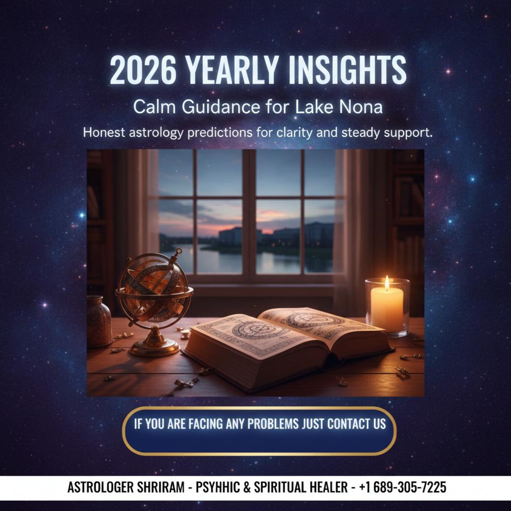 What 2026 Astrology Predictions Mean for Lake Nona Residents 2026 astrology predictions materials on wooden desk Lake Nona Florida