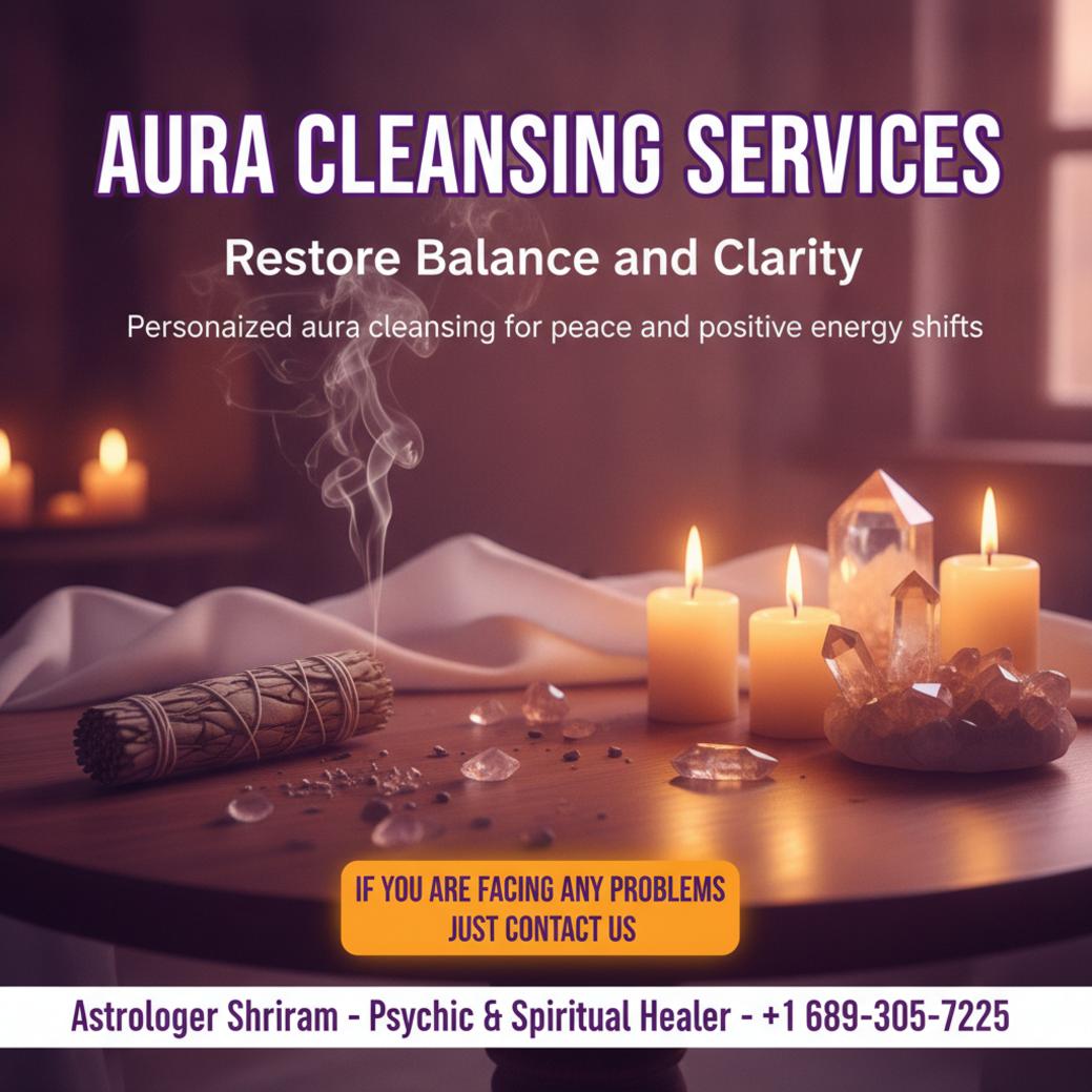 How Aura Cleansing Can Bring Peace in Oviedo, FL Aura cleansing spiritual practice with sage and crystals in Oviedo, FL