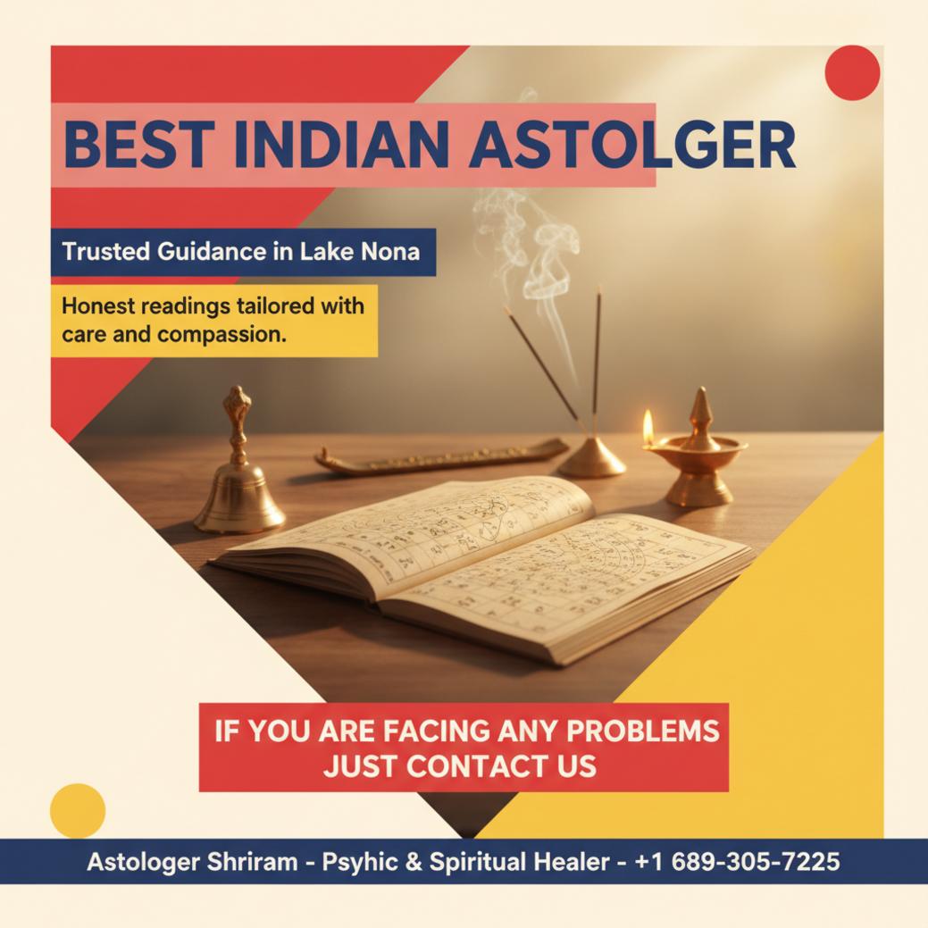 Looking for the Best Indian Astrologer in Lake Nona? peaceful kundli birth chart reading setup with Indian astrology tools in Lake Nona