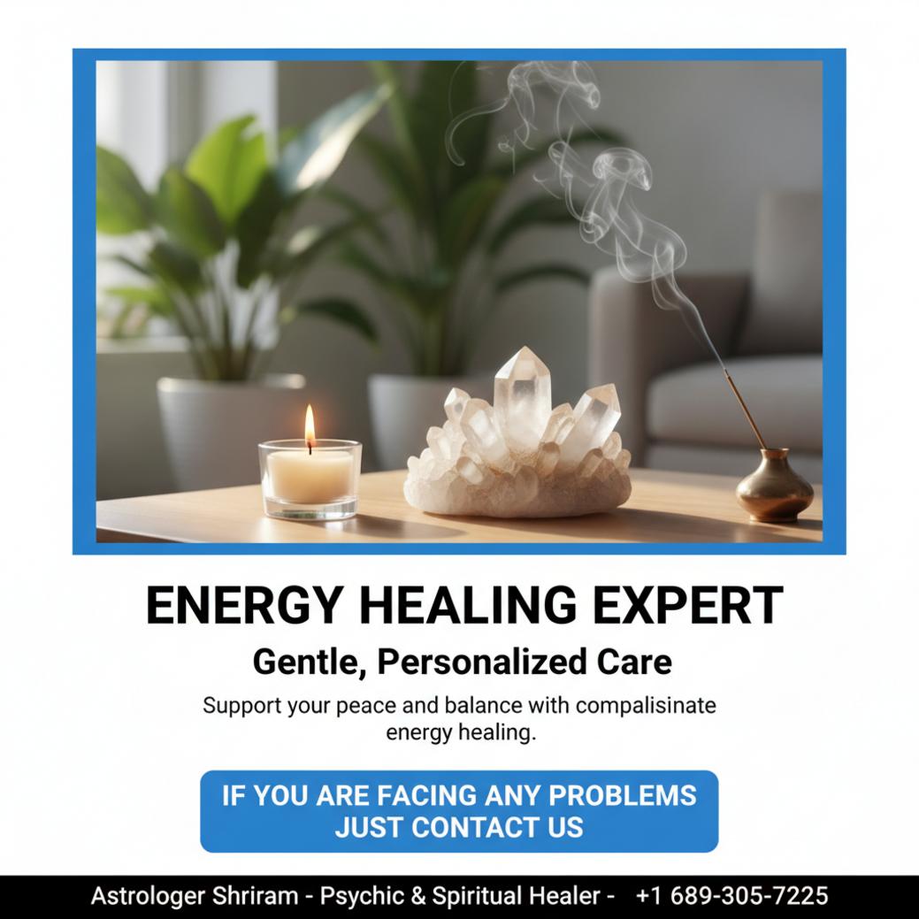 Energy healing session objects with crystals and candles in Tampa room