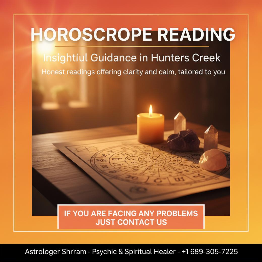 How Horoscope Reading Can Guide You in Hunters Creek, FL Horoscope reading and birth chart on table in Hunters Creek calm room