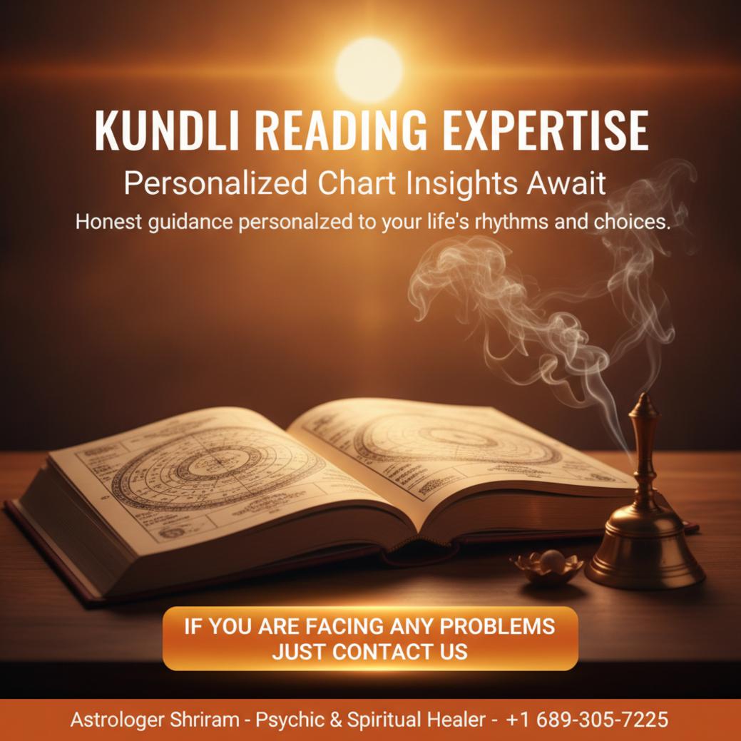 How Kundli Reading Can Help You in Oviedo, FL Kundli reading birth chart with planetary positions in Oviedo, FL
