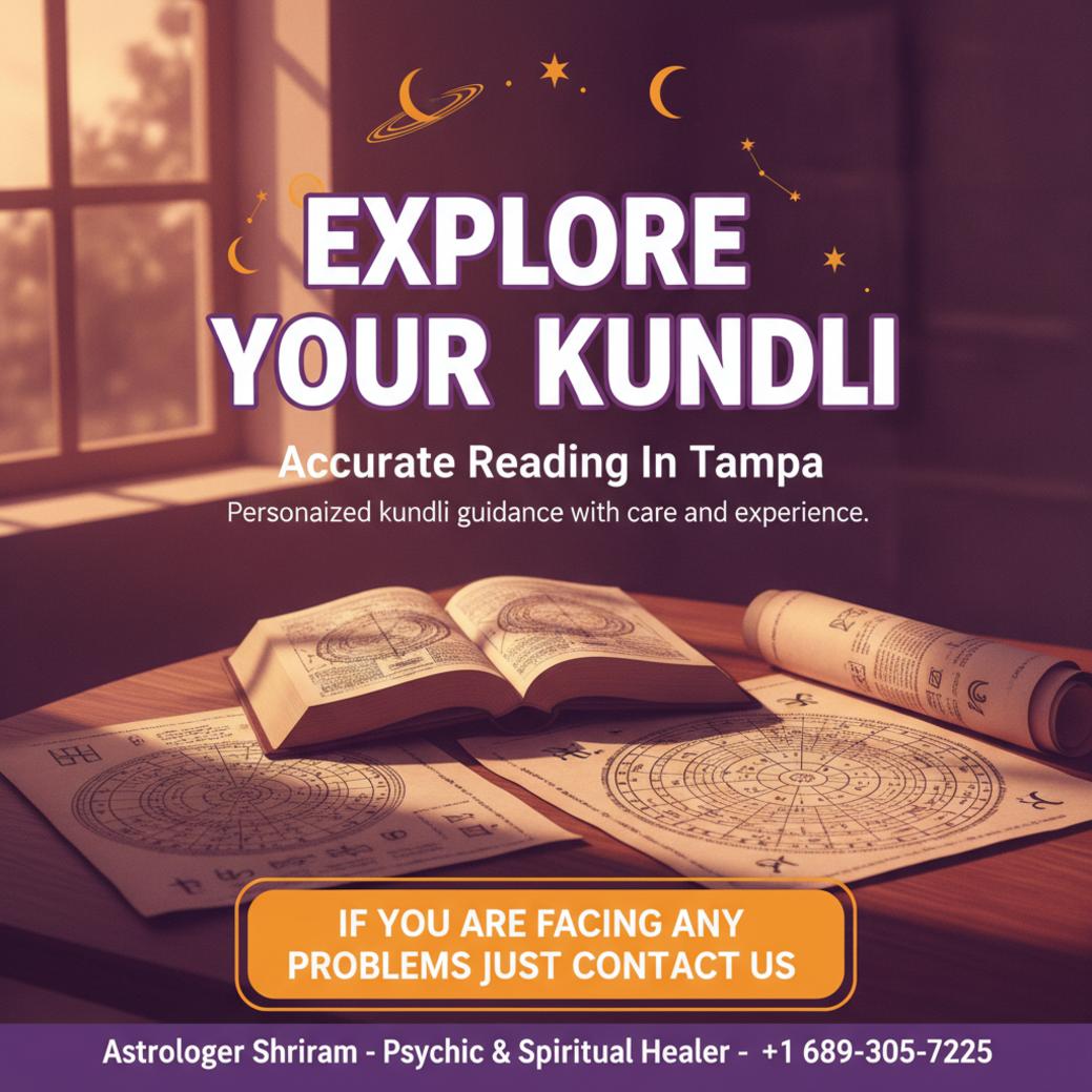 How Kundli Reading in Tampa Can Guide Your Next Steps kundli reading documents on wood table in Tampa astrology office