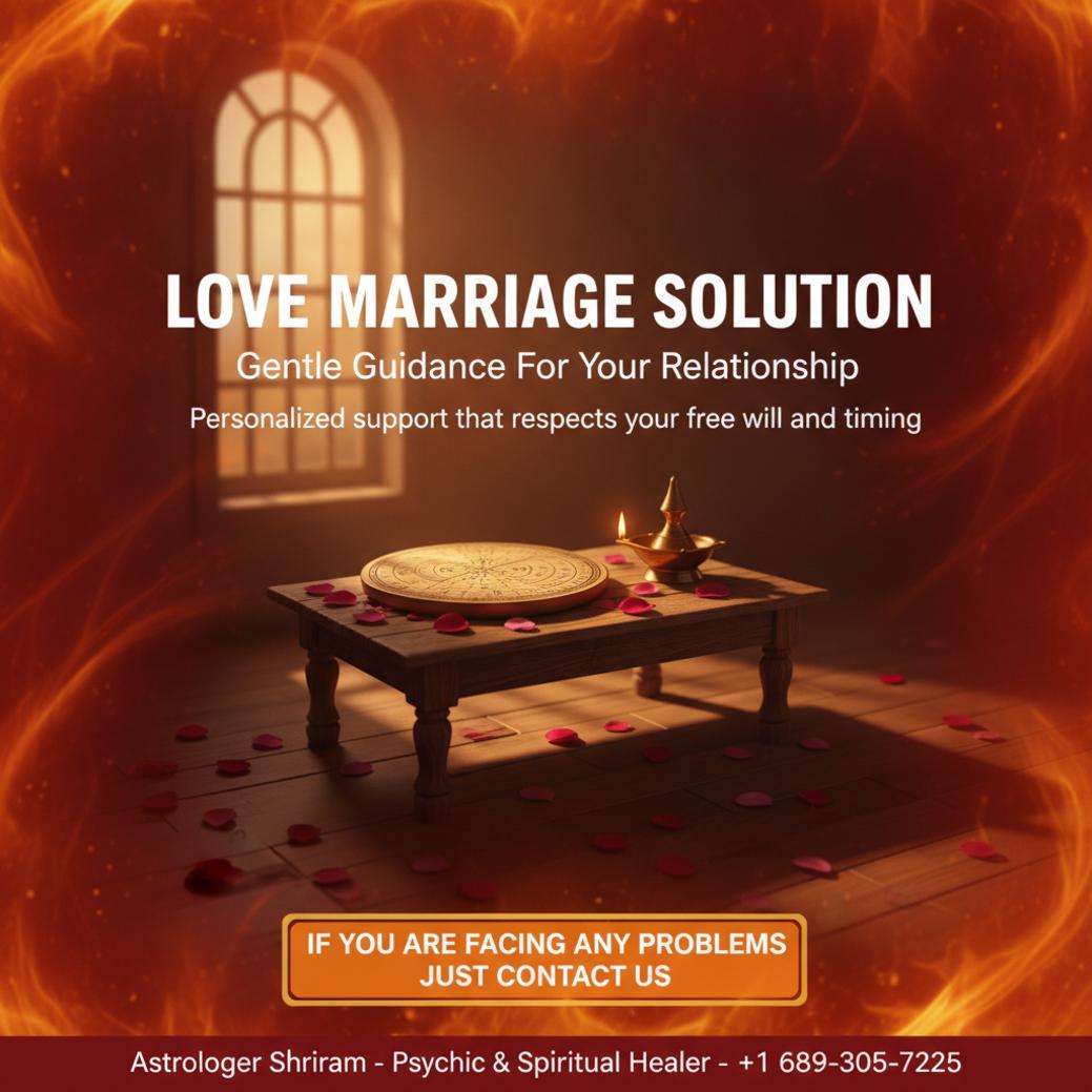 How Love Marriage Solution in Clermont Can Help You Find Peace Calm spiritual setting with kundli and offerings representing love marriage solution in Clermont