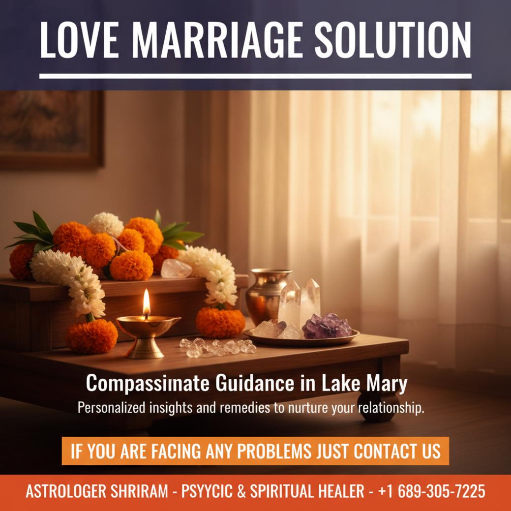 How Love Marriage Solution Works in Lake Mary, FL Traditional love marriage solution ritual setup in Lake Mary, FL