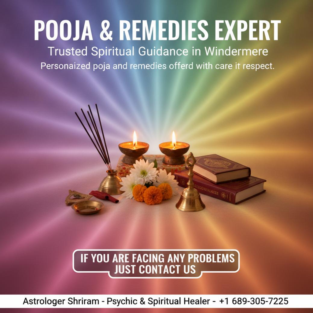 Trusted Pandit for Pooja and Remedies in Windermere, FL Pandit performing traditional pooja ritual in Windermere, FL home