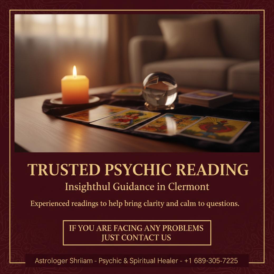 How Psychic Reading in Clermont Can Bring You Clarity peaceful tarot card and palm reading scene for psychic reading in Clermont