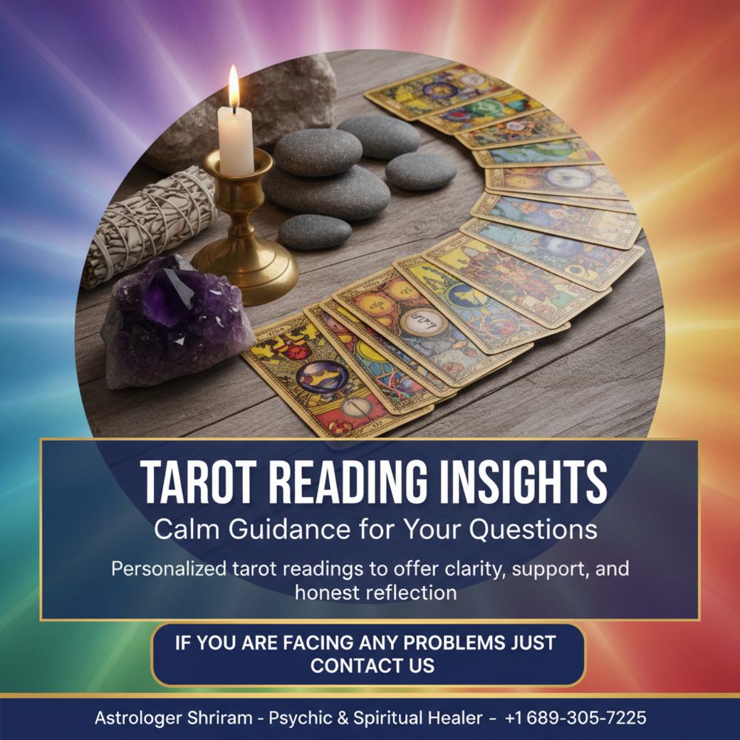 Tarot reading cards on wooden table with candle light in Altamonte Springs