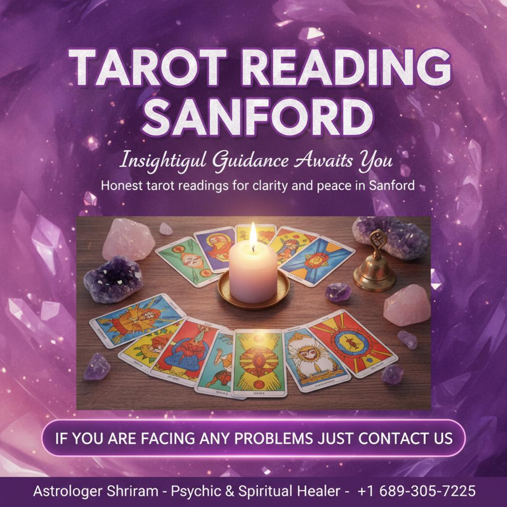 How Tarot Reading Can Help You in Sanford, FL tarot reading scene with cards and crystals in Sanford, FL
