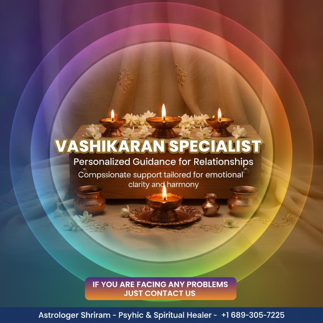 Vashikaran specialist ritual altar with lamps in Sanford Florida