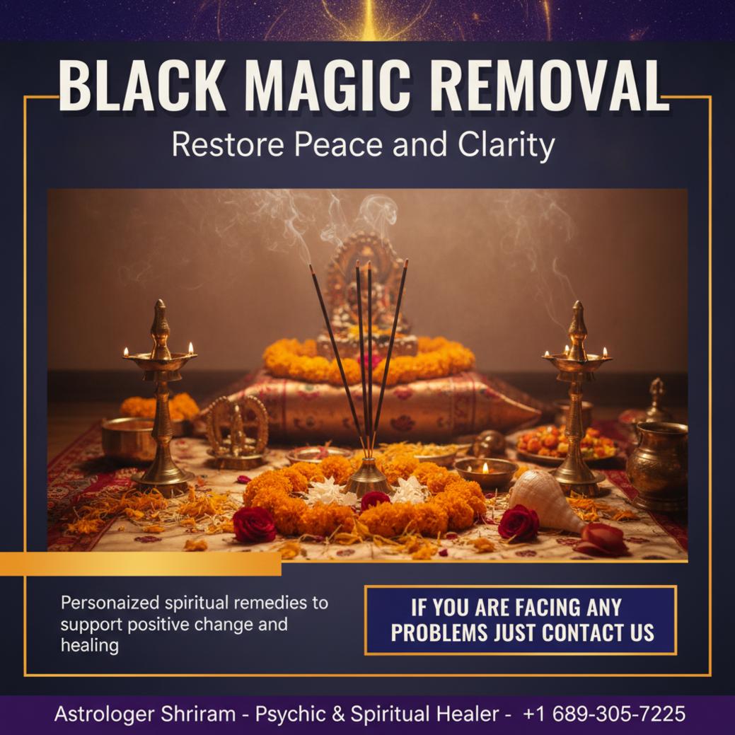 How Black Magic Removal Works — A Tampa Astrologer Explains Black magic removal spiritual ritual with Vedic items inside Tampa, FL office
