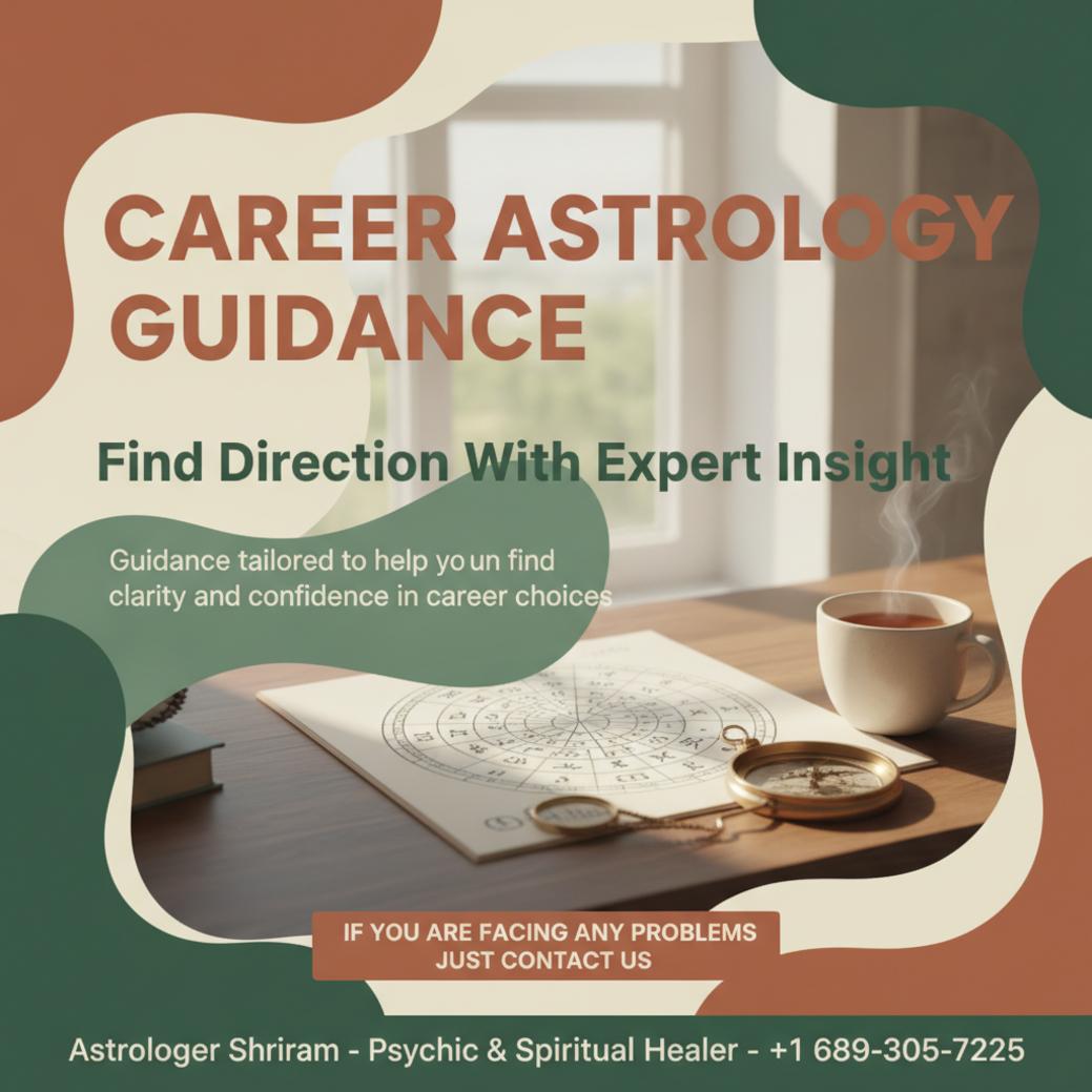 Career astrology guidance chart and compass on wooden desk in Florida