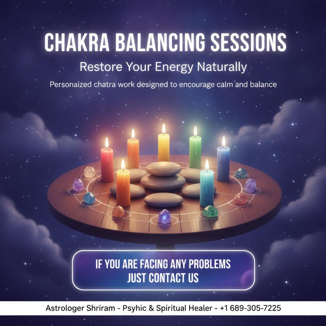 How Chakra Balancing Can Bring Harmony in Tampa, FL chakra balancing session setup in a calm Tampa, FL meditation room