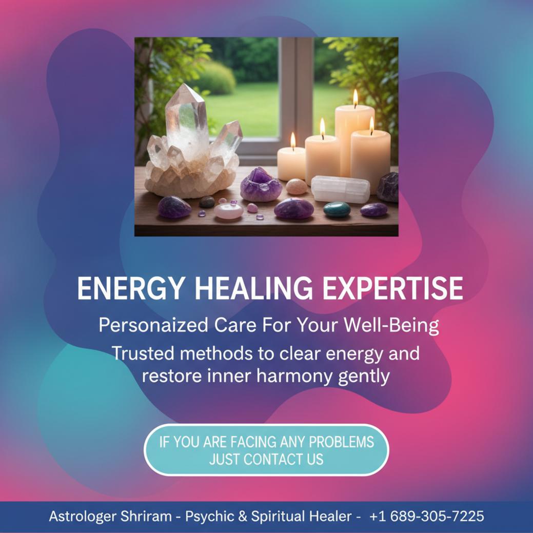 How Energy Healing Helps You Find Balance in Altamonte Springs energy healing session setup with crystals and candles in altamonte springs