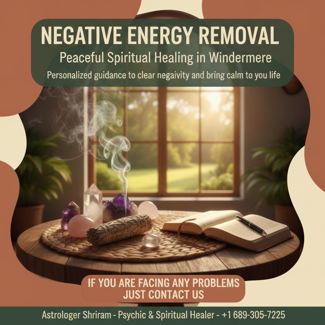 Crystals and sage for negative energy removal in Windermere FL