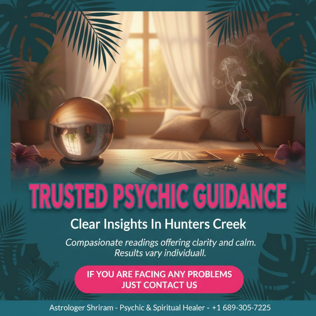 How a Psychic in Hunters Creek Can Help You Find Clarity peaceful room with tarot cards and crystals for psychic in Hunters Creek session