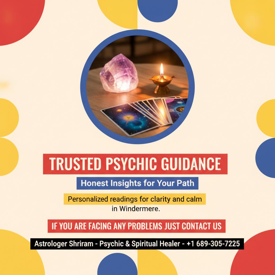 Calm Indian psychic reading setup in Windermere FL room