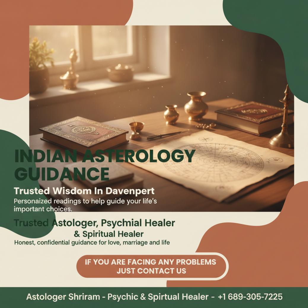 indian astrologer birth chart reading with spiritual setup in davenport fl