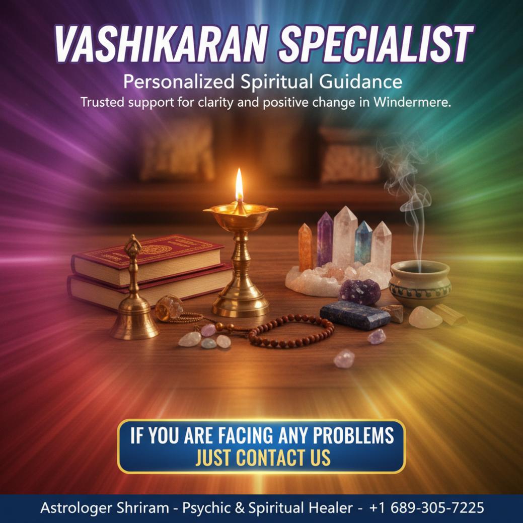 Should You Consult a Vashikaran Specialist in Windermere, FL? Calm scene with vashikaran specialist tools in Windermere FL peaceful room