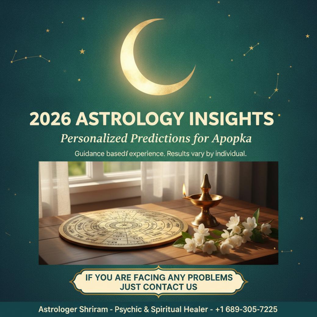 Vedic astrology birth chart and predictions for 2026 in Apopka Florida