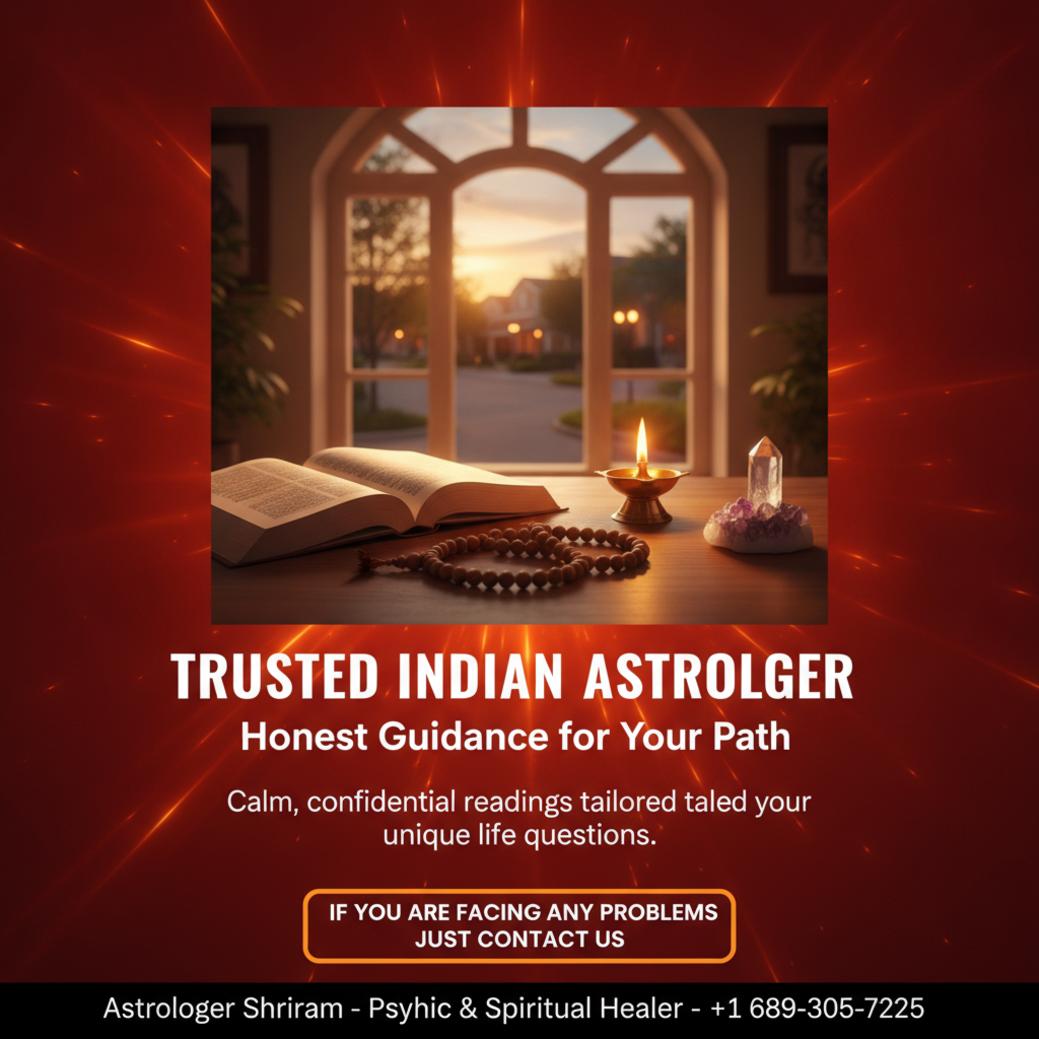 How to Find the Best Indian Astrologer in Celebration, FL Best Indian astrologer setup with Vedic astrology tools in Celebration FL
