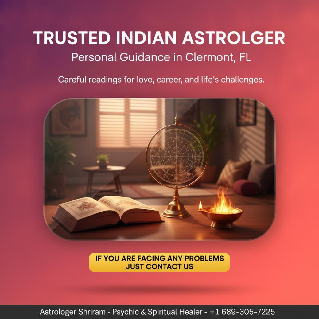 Best Indian astrologer consultation setup in Clermont, FL room