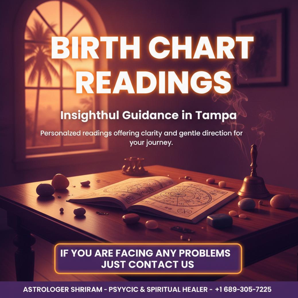 How Birth Chart Reading in Tampa Can Clarify Your Path Birth chart reading session setting with astrology tools in Tampa, FL