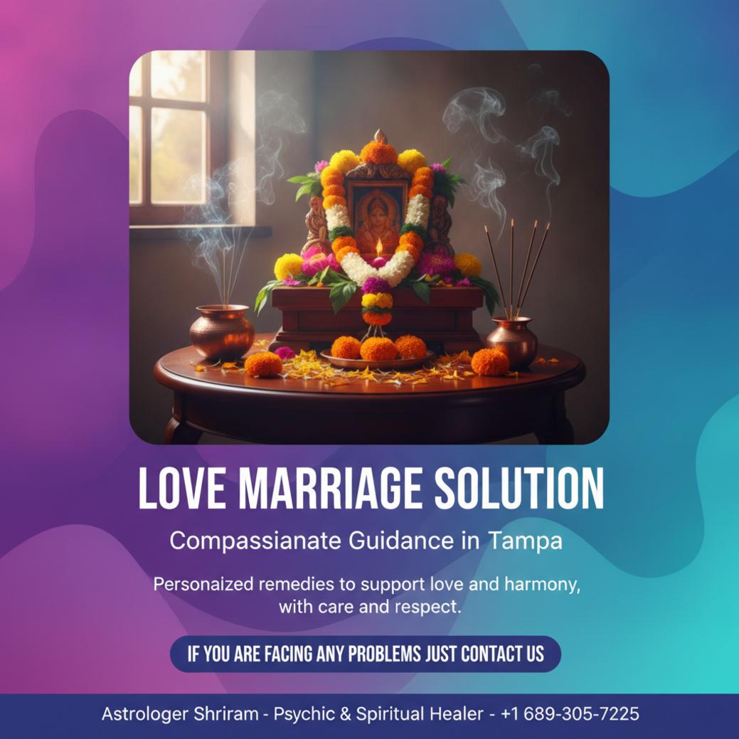 How Love Marriage Solution in Tampa Can Bring Clarity Traditional love marriage solution altar with flowers Tampa FL