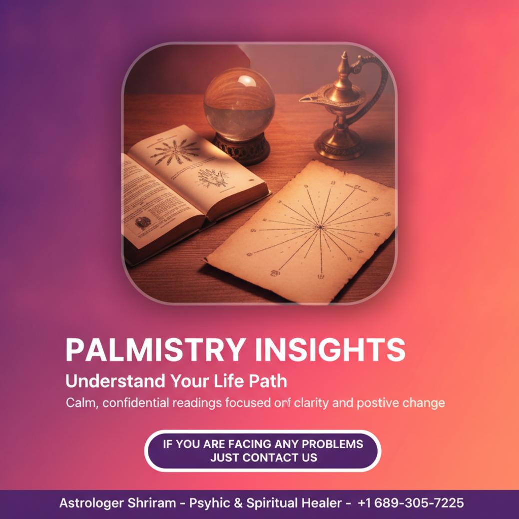 How Palmistry in Hunters Creek Reveals Life’s Patterns palmistry reading close-up with hand lines featured in Hunters Creek Florida