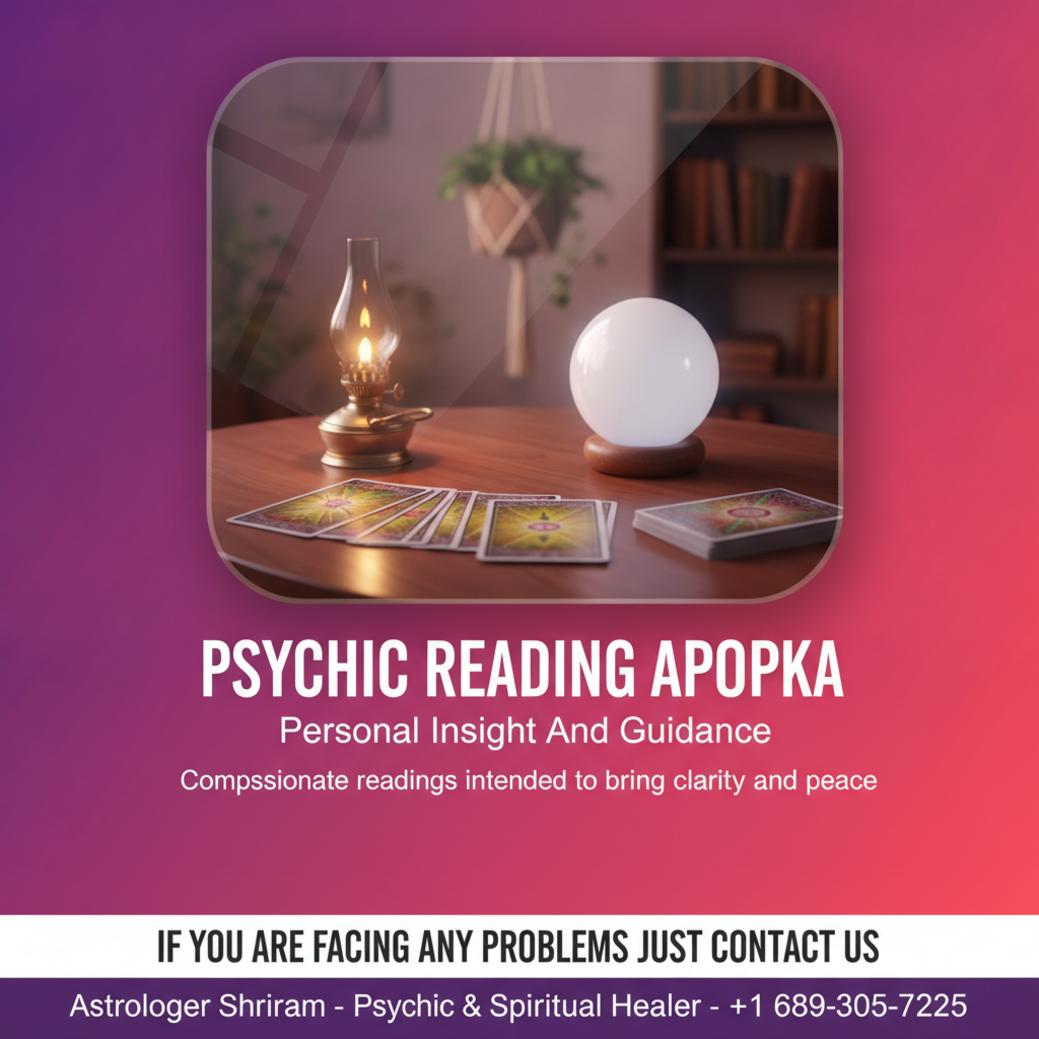 How Psychic Reading in Apopka Can Bring You Clarity Calm setup for psychic reading in Apopka with tarot and crystal ball