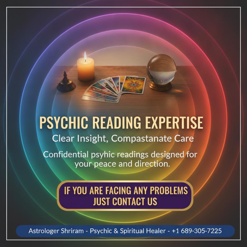 psychic reading spiritual setup with cards and candle in Tampa, FL