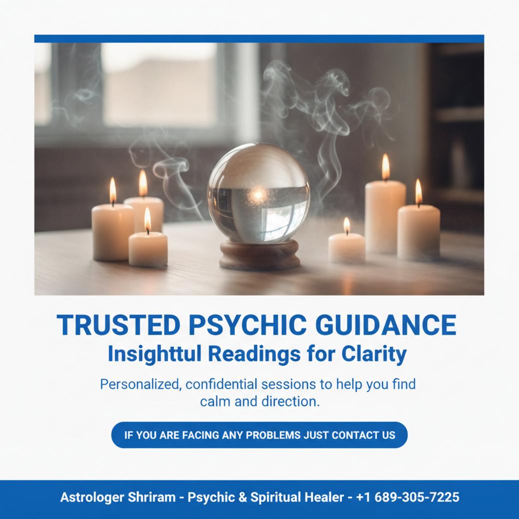 Finding Insight: Trusted Psychic in Tampa, FL Psychic reading setup with crystal ball and candles in Tampa, FL