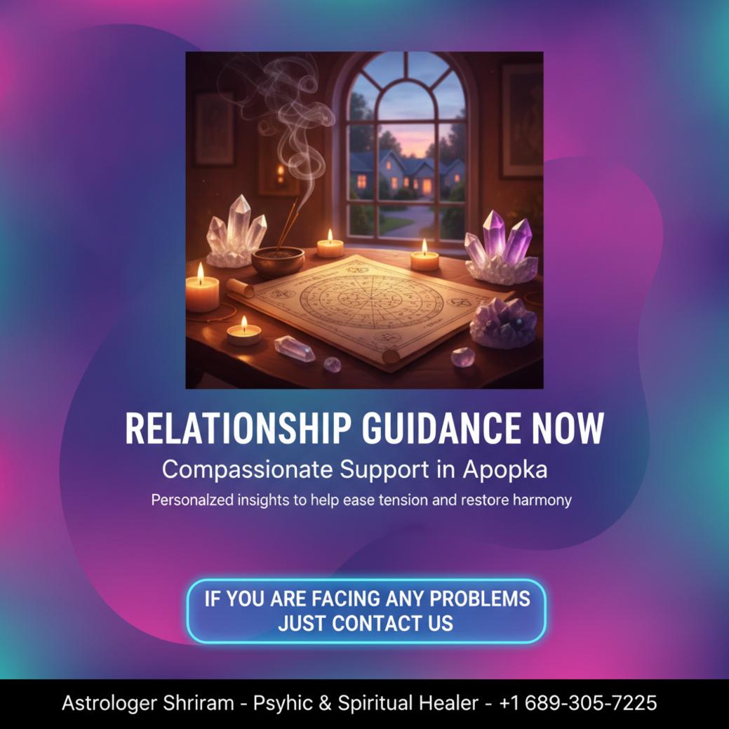 Finding Calm: Relationship Problem Solution in Apopka, FL Vedic astrology chart with candles for relationship problem solution in Apopka, FL