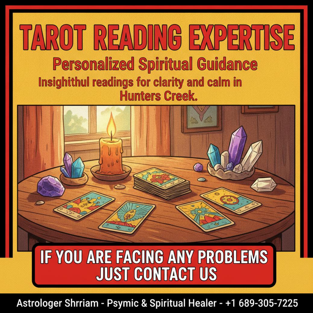 How Tarot Reading Works — A Hunters Creek Astrologer Explains Tarot reading session with cards and candle in Hunters Creek FL