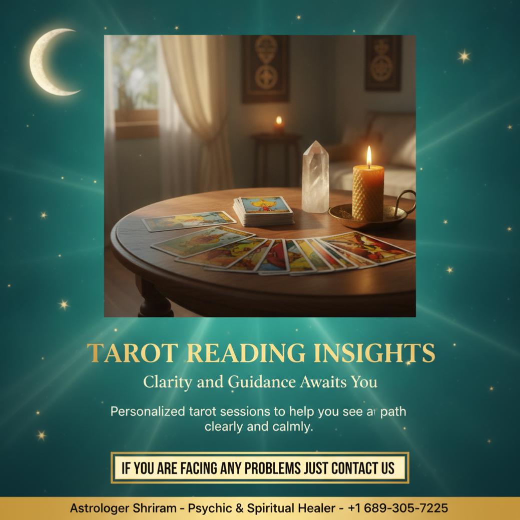 How Tarot Reading Helps You Find Clarity in Lake Nona, FL tarot reading session setup with cards and candle in Lake Nona