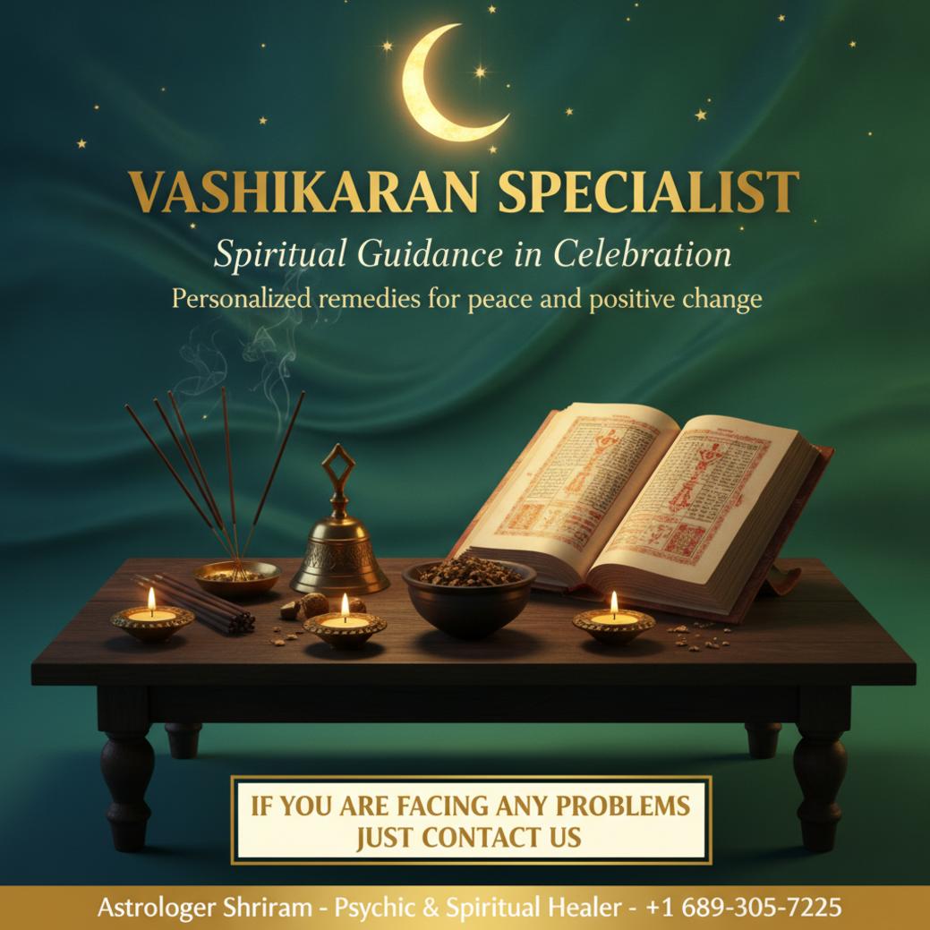 How a Vashikaran Specialist in Celebration Can Help You Find Balance Vashikaran specialist spiritual tools on wooden table Celebration FL