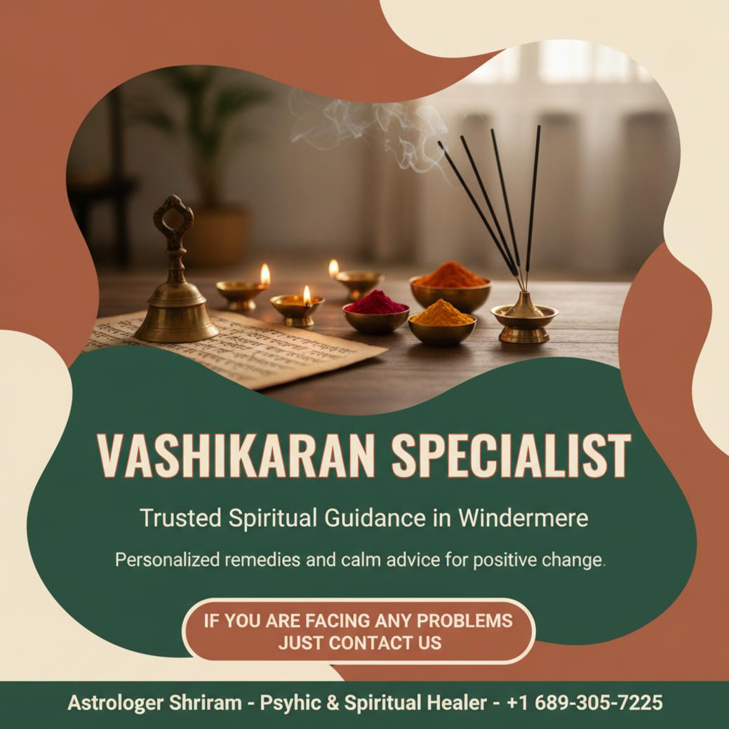 How a Vashikaran Specialist Can Help You in Windermere, FL Vashikaran specialist spiritual ritual items on wooden table Windermere FL